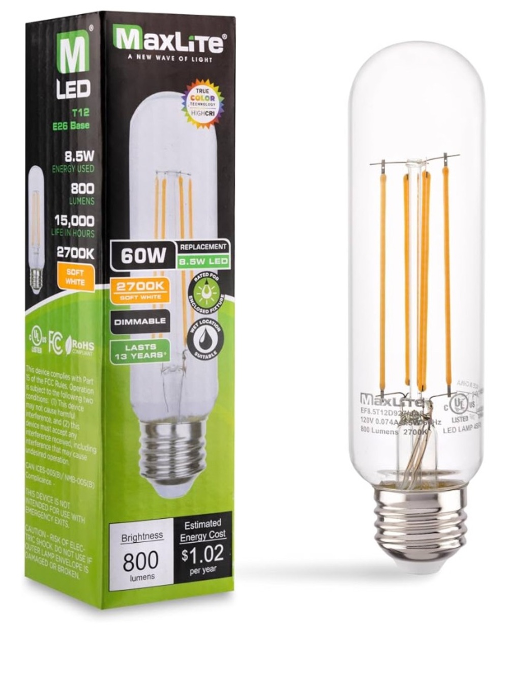 Maxlite 40W Light Bulb NWT